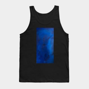 Deep Blue Abstract Painting Tank Top